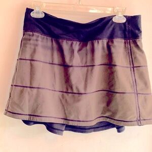 Lululemon Pace Revival Skirt II Olive Size 6 Tall EUC